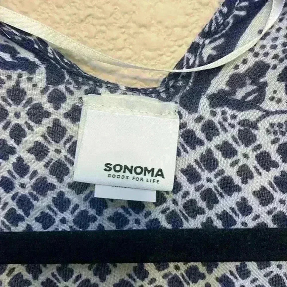 One size Sonoma Navy Duster cardigan western boho bohemian festival fall summer - Picture 4 of 7